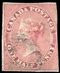 Canada first postage stamp